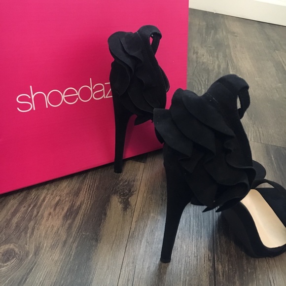 Shoedazzle Jadira Heeled Sandal Women’s Black - Picture 4 of 6